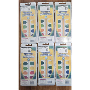 Lot of 6 Crayola Washable Watercolor Set 16 Colors Each s1